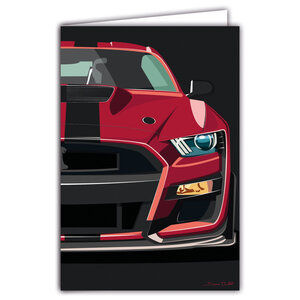 69-1115 Carte Voiture de Sport Luxe Automobile Lignes emblématiques Illustration Graphique Moderne Design épuré coloré Objet de Collection pour Passionné -Avec Enveloppe 12x17cm -Fabrication française