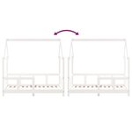 vidaXL Cadre de lit pour enfant blanc 70x140 cm bois de pin massif