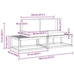 vidaXL Ensemble de canapés d'extérieur 2 pc Blanc et anthracite