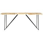 vidaXL Table à manger 180x90x76 cm Bois de manguier massif