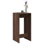 vidaXL Table de bar chêne marron 51x50x103 5 cm bois d'ingénierie