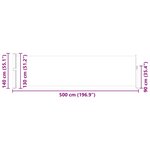 vidaXL Auvent latéral rétractable de patio 140x500 cm Bleu