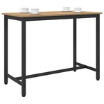 vidaXL table Chêne artisanal 100 x 50 x 76 5 cm