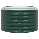 vidaXL Jardinière surélevée Vert 160 x 80 x 44 cm Acier