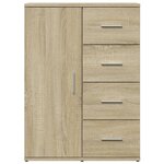 vidaXL Buffet chêne sonoma 59x39x80 cm bois d'ingénierie