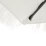 vidaXL Parasol de jardin avec mât en acier blanc 269x269x235 cm