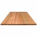 vidaXL Dessus de table marron clair bois chêne massif rectangulaire