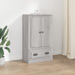 vidaXL Buffet haut sonoma gris 60x35 5x103 5 cm bois d'ingénierie