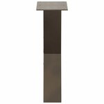 vidaXL Pieds de table basse en forme de X  2 pièces  acier naturel  28 x (42-43) cm