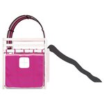 vidaXL Lit superposé avec toboggan et rideaux rose 90x190 cm