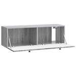 vidaXL Meuble TV mural Sonoma gris 98 x 31 x 30 cm Bois d'ingénierie