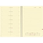 Agenda NOTE 29 Spirale + Répertoire Couv Plast Grainée noir 21 x 29 7 cm Quovadis