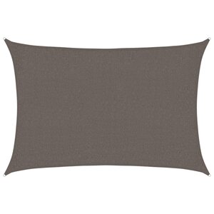 vidaXL Voile d'ombrage 160 g/m² Anthracite 2x2 5 m PEHD