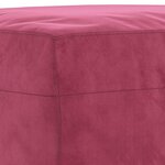 vidaXL Ensemble de canapés 3 Pièces rouge bordeaux velours