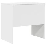 vidaXL Bureau Blanc 80 x 50 x 76 cm Bois d'ingénierie