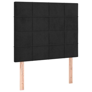 vidaXL Tête de lit Noir 90x5x118/128 cm Velours