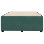 vidaXL Cadre de lit sans matelas vert foncé 120x200 cm velours