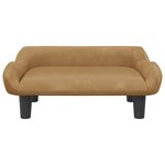 vidaXL Canapé pour enfants marron 70x40x24 cm velours