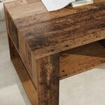 vidaXL Table basse Bois ancien 92 x 53 x 45 cm Bois d'ingénierie