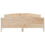 vidaXL Cadre de lit sans matelas 180x200 cm bois massif de pin