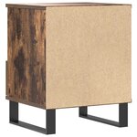 vidaXL Table de chevet chêne fumé 40x35x50 cm bois d’ingénierie