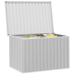 vidaXL Boîte de rangement de jardin Gris 149x99x93 cm