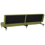 vidaXL Canapé-lit à 2 places vert clair velours
