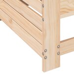 vidaXL Canapé de jardin accoudoir avec coussin bois massif de pin
