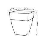 Vibia Campana Bac à fleurs Carré 37 - Noir Ø 36 x 36 cm