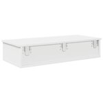 vidaXL Étagère murale avec tiroirs blanc 80x31x17 cm bois d'ingénierie