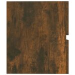 vidaXL Armoire d'évier Chêne fumé 41x38 5x45 cm Bois d'ingénierie
