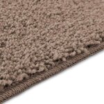 vidaXL Tapis de bain antidérapant avec découpe pour toilette Marron