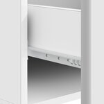 vidaXL Table basse Blanc brillant 49 x 50 x 40 cm Bois d'ingénierie