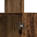 vidaXL Buffet haut vieux bois 92x33x140 cm bois d'ingénierie