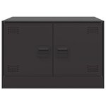 vidaXL Table basse noir 67x50x44 cm acier