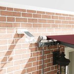 vidaXL Auvent rétractable automatique avec LED bordeaux 600x300 cm