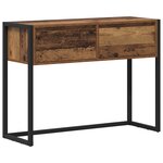 vidaXL Table d'appoint Bois Ancien 100 x 36 x 75 cm Bois d'ingénierie