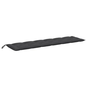 vidaXL Coussin de banc de jardin anthracite mélangé 200x50x7 cm tissu
