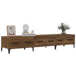 vidaXL Meuble TV Chêne marron 150x34 5x30 cm Bois d'ingénierie