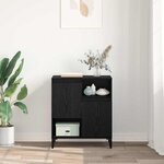 vidaXL Buffet Chêne noir 60 x 35 x 70 cm Bois d'ingénierie