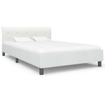 vidaXL Cadre de lit sans matelas blanc similicuir 120x200 cm