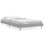 vidaXL Cadre de lit sonoma gris 90x190 cm bois d'ingénierie
