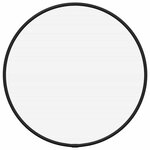 vidaXL Miroir mural Noir Ø 30 cm Rond