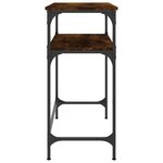 vidaXL Table console chêne fumé 75x35 5x75 cm bois d'ingénierie