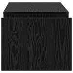 vidaXL Table basse Chêne noir 90 x 45 x 35 cm Bois d'ingénierie