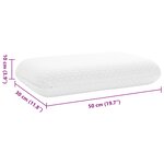 vidaXL Coussin de sommeil Uni Blanc 60 x 40 x 13 cm