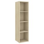 vidaXL Ensemble de meubles TV 4 Pièces Chêne sonoma Bois d'ingénierie