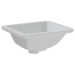 vidaXL Évier salle de bain blanc 30 5x27x14 cm rectangulaire céramique
