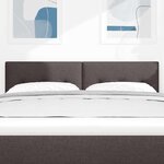 vidaXL Tête de lit Marron foncé 144 cm Cuir synthétique