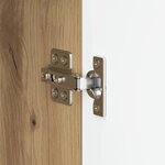 vidaXL Meuble TV 99 x 34 5 x 50 cm Chêne artisanal Bois d'ingénierie